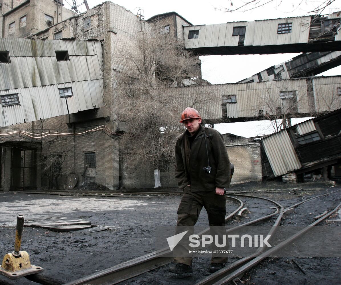 Makeevugol's Kholodnaya Balka coal mine in Donetsk