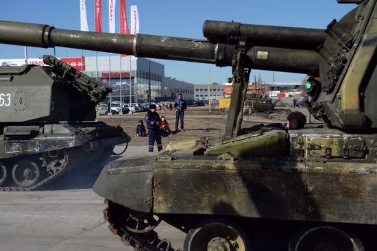 First rehearsal of Victory Parade in Yekaterinburg