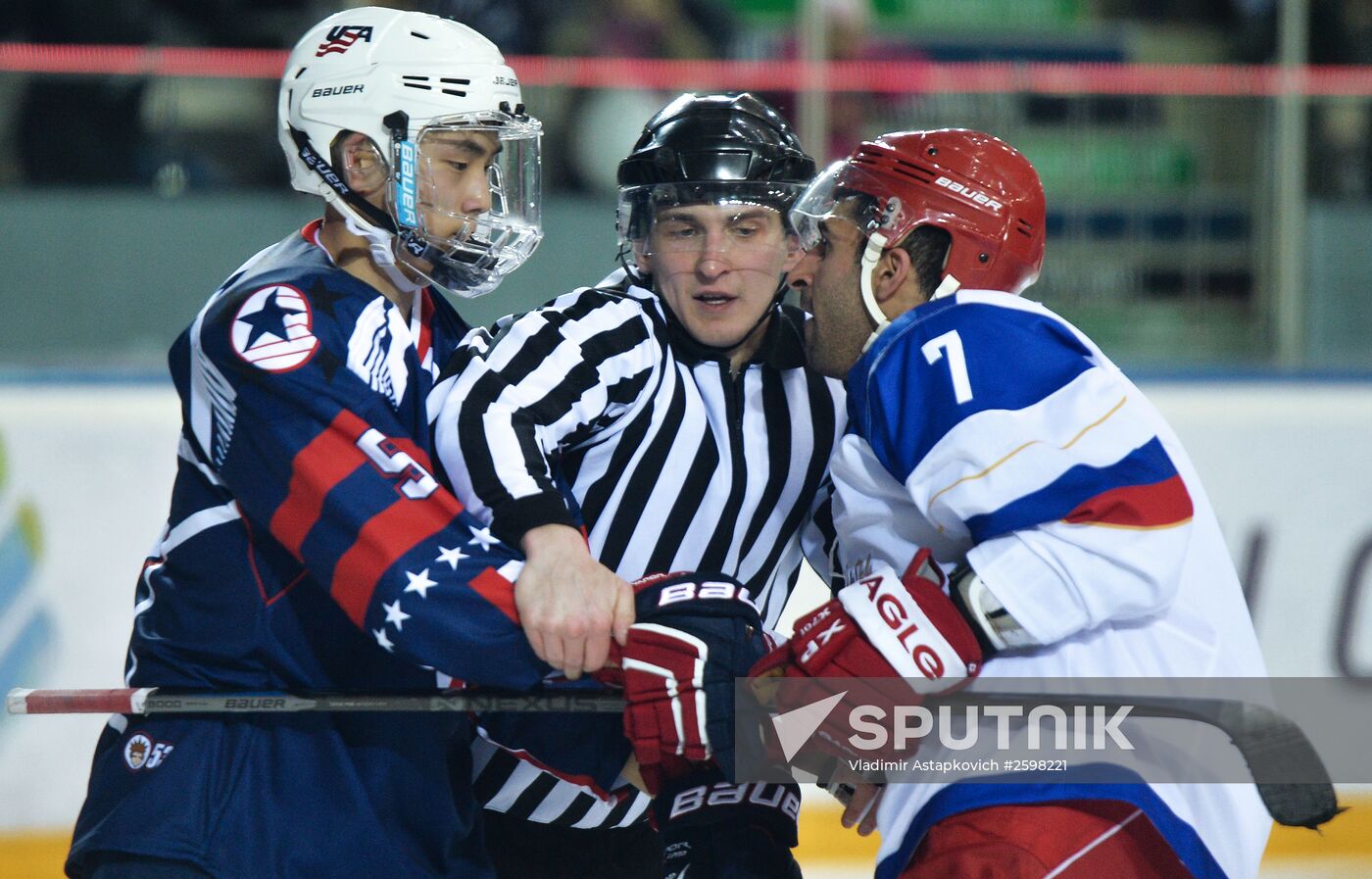 2015 Winter Deaflympics. Hockey. Russia vs. United States