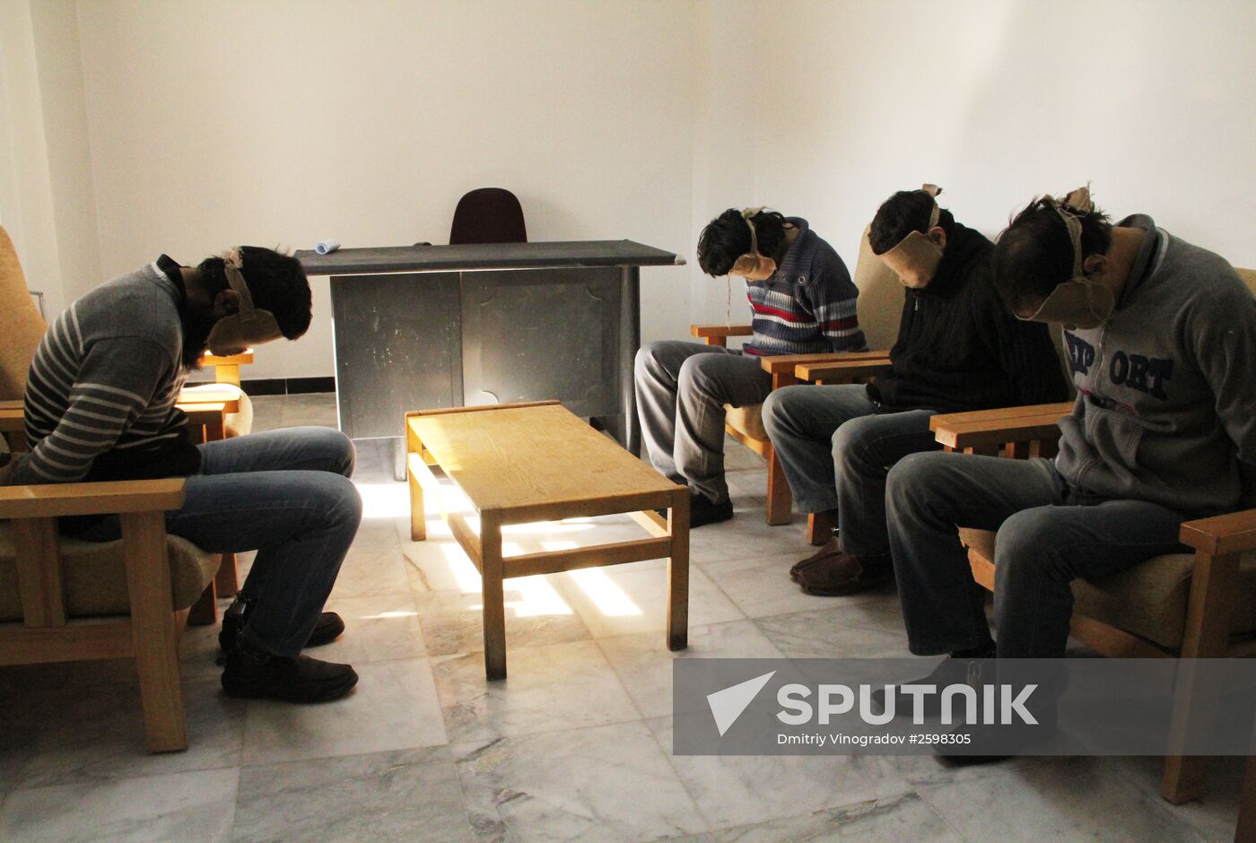 ISIS militants captured by Syrian security services