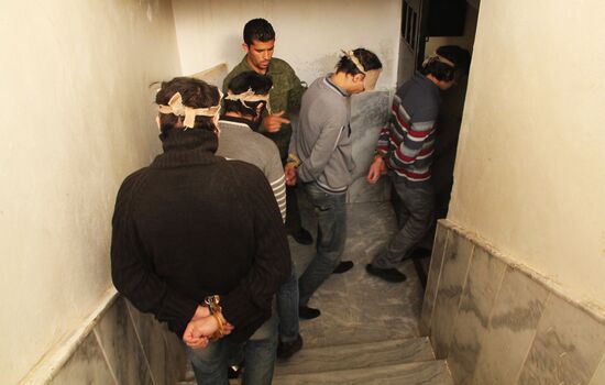 ISIS militants captured by Syrian security services