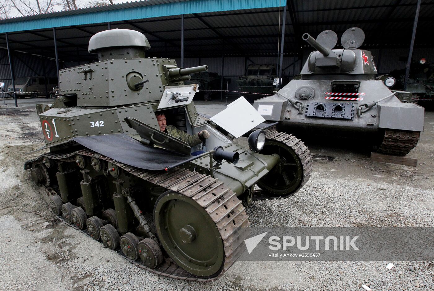 WWII military equipment is readied for Victory Parade in Vladivostok