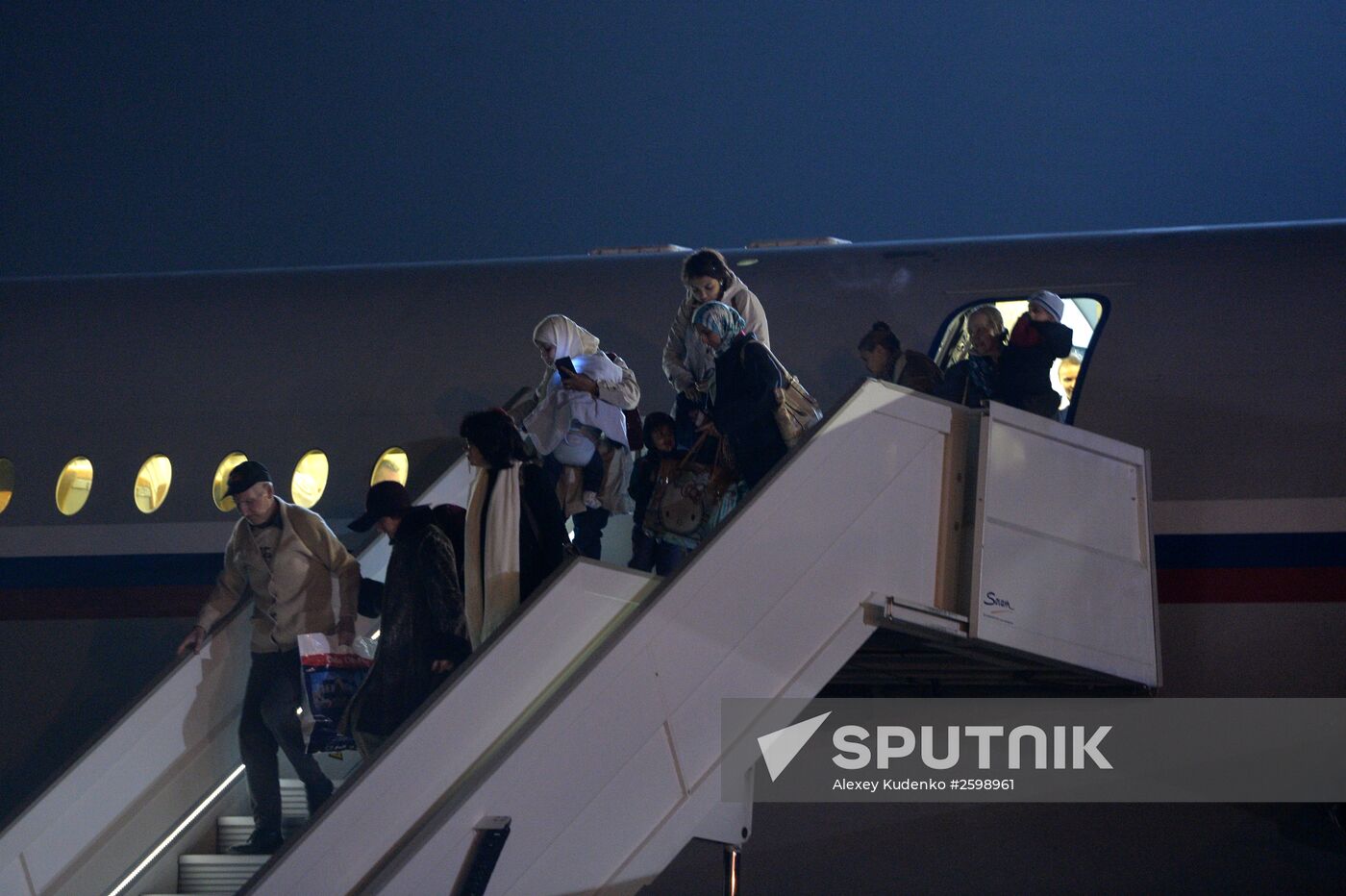 Russians evacuated from Yemen land in Moscow Region