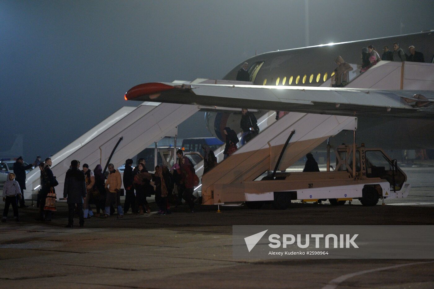 Russians evacuated from Yemen land in Moscow Region