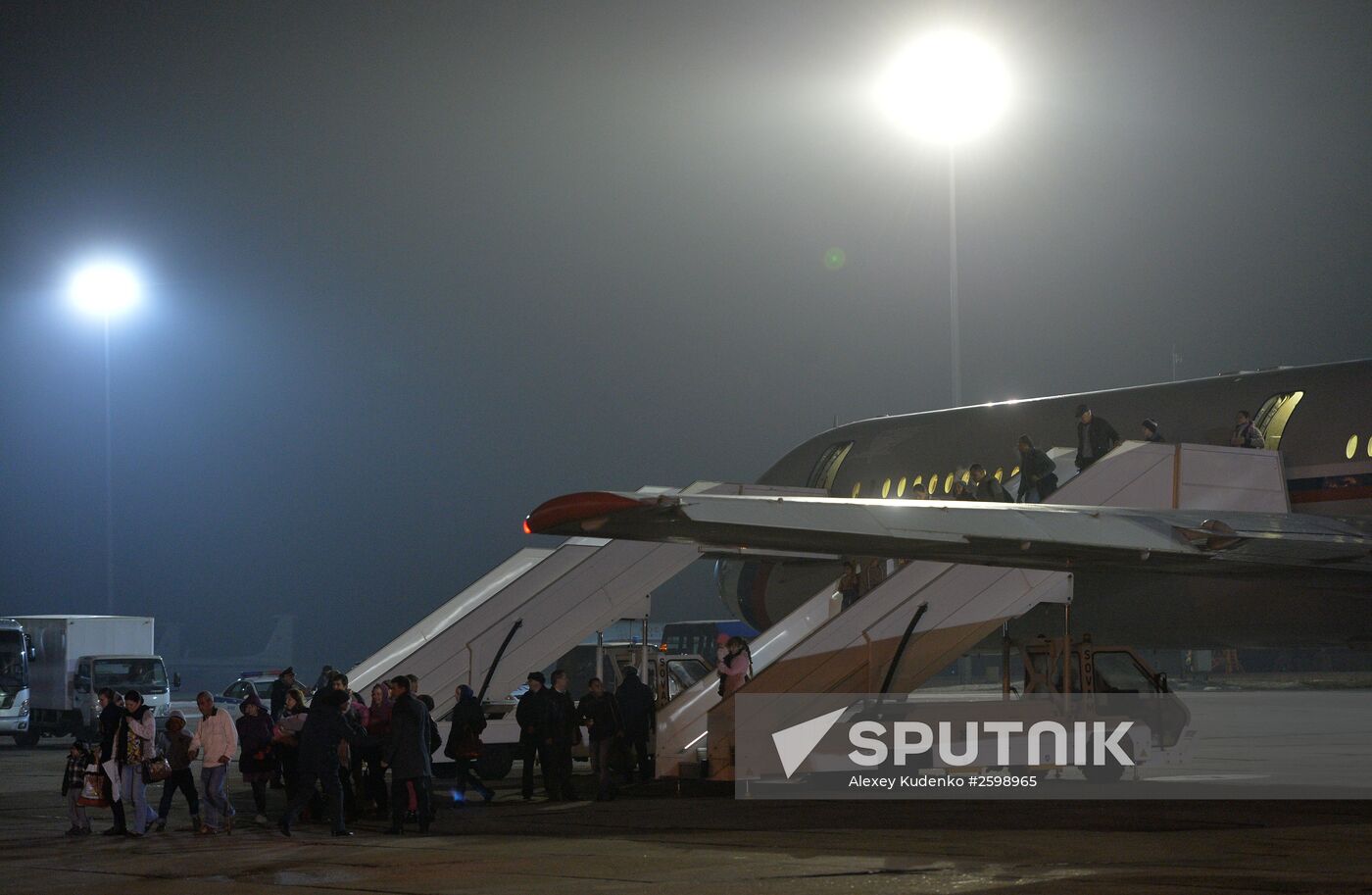 Russians evacuated from Yemen land in Moscow Region