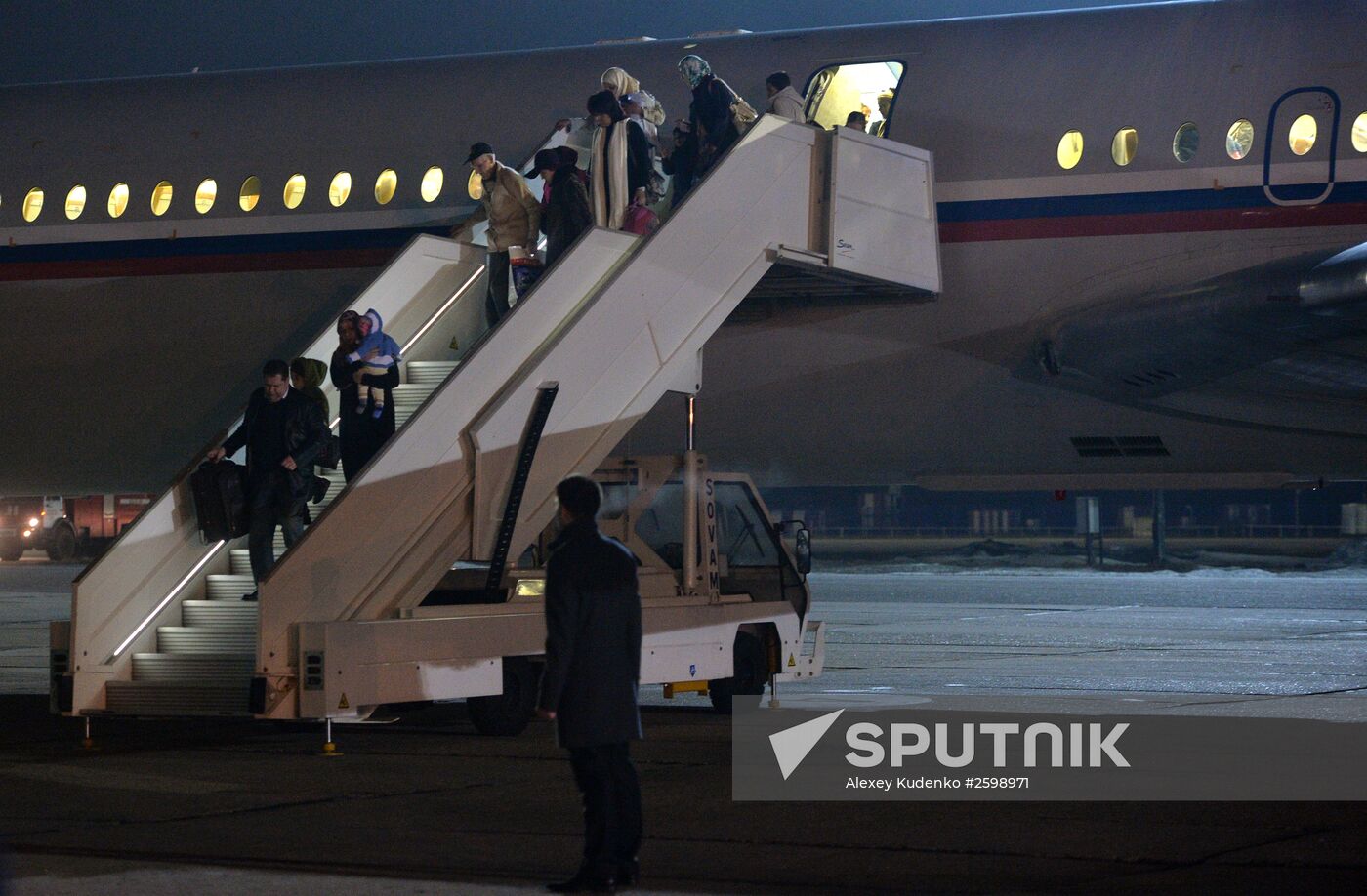 Russians evacuated from Yemen land in Moscow Region