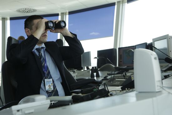 Flight control center at Simferopol airport