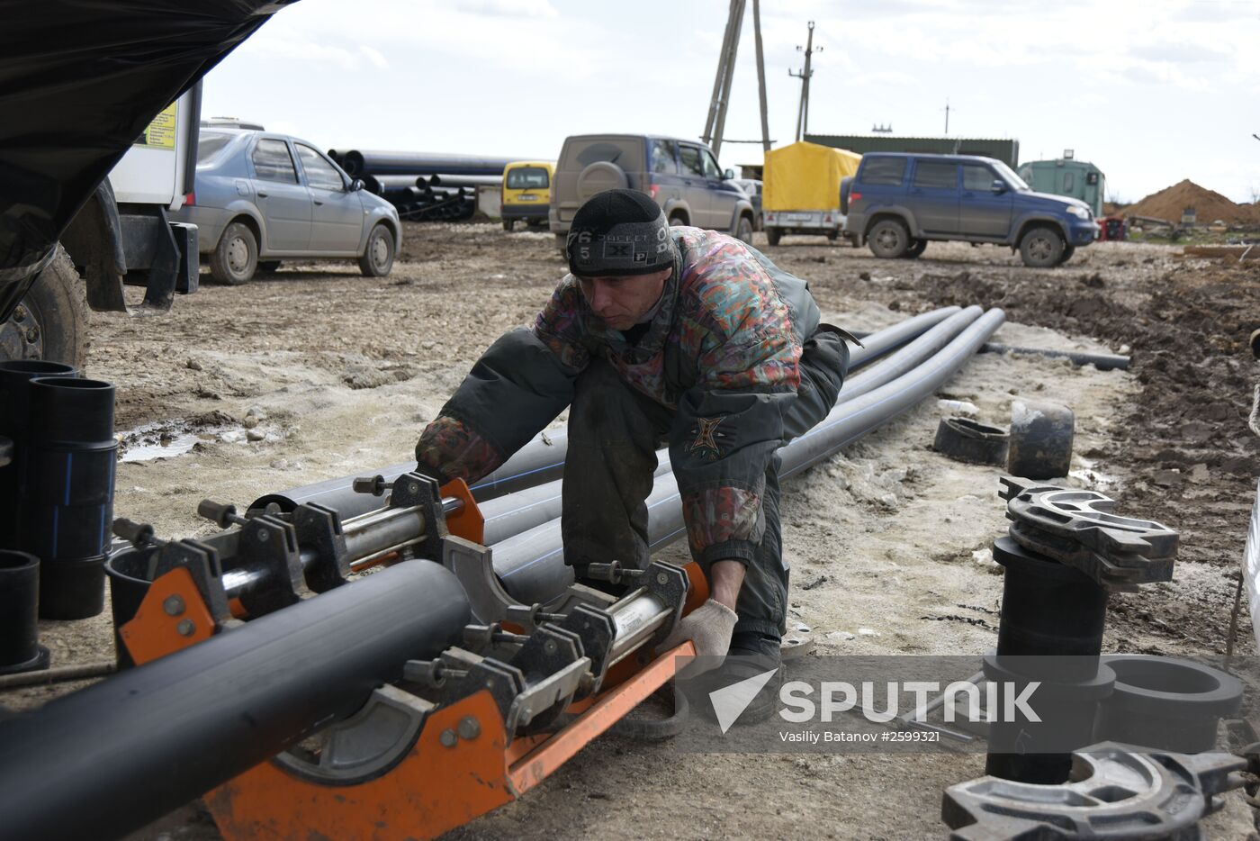 Water supply piping laid in Crimea