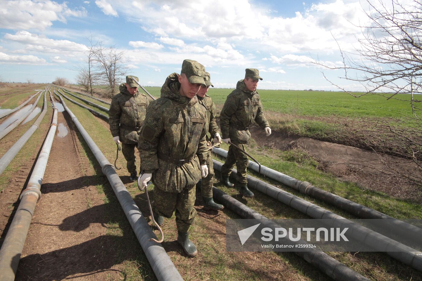 Water supply piping laid in Crimea