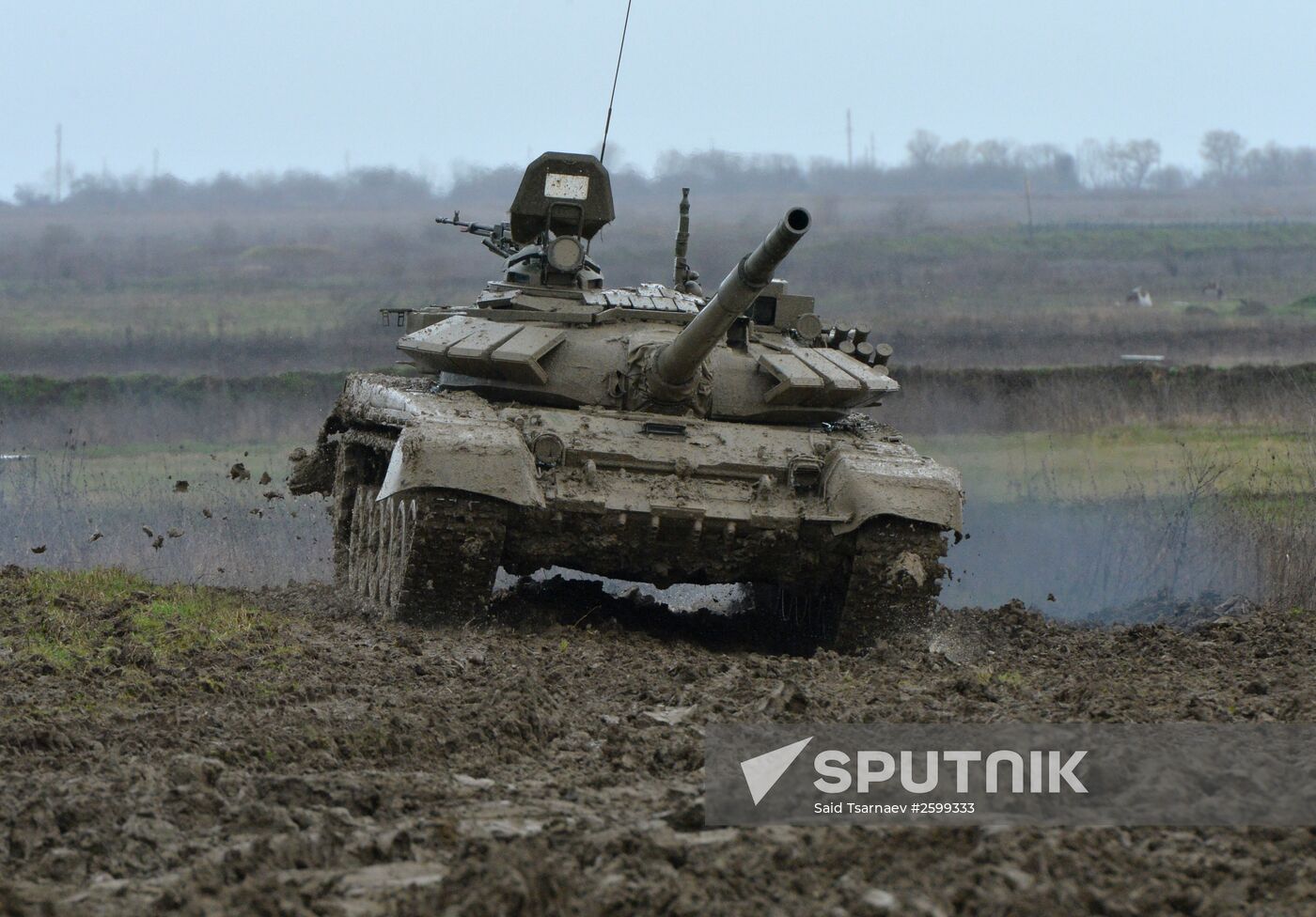 Tank biathlon contests in Chechen Republic