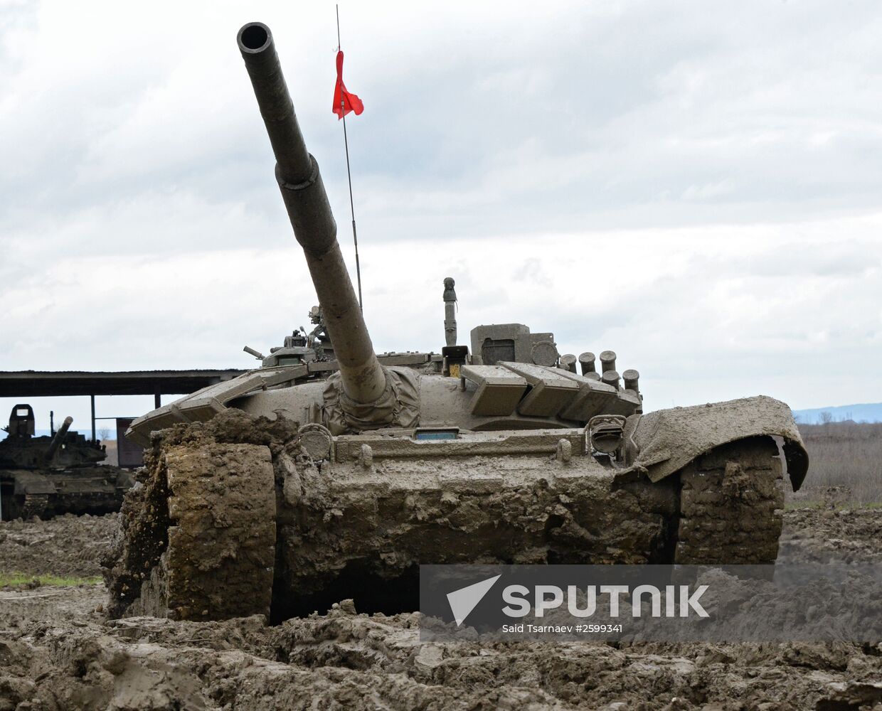 Tank biathlon contests in Chechen Republic