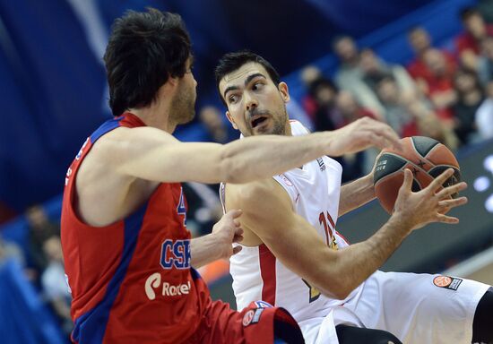 Euroleague Basketball. CSKA vs. Olympiacos