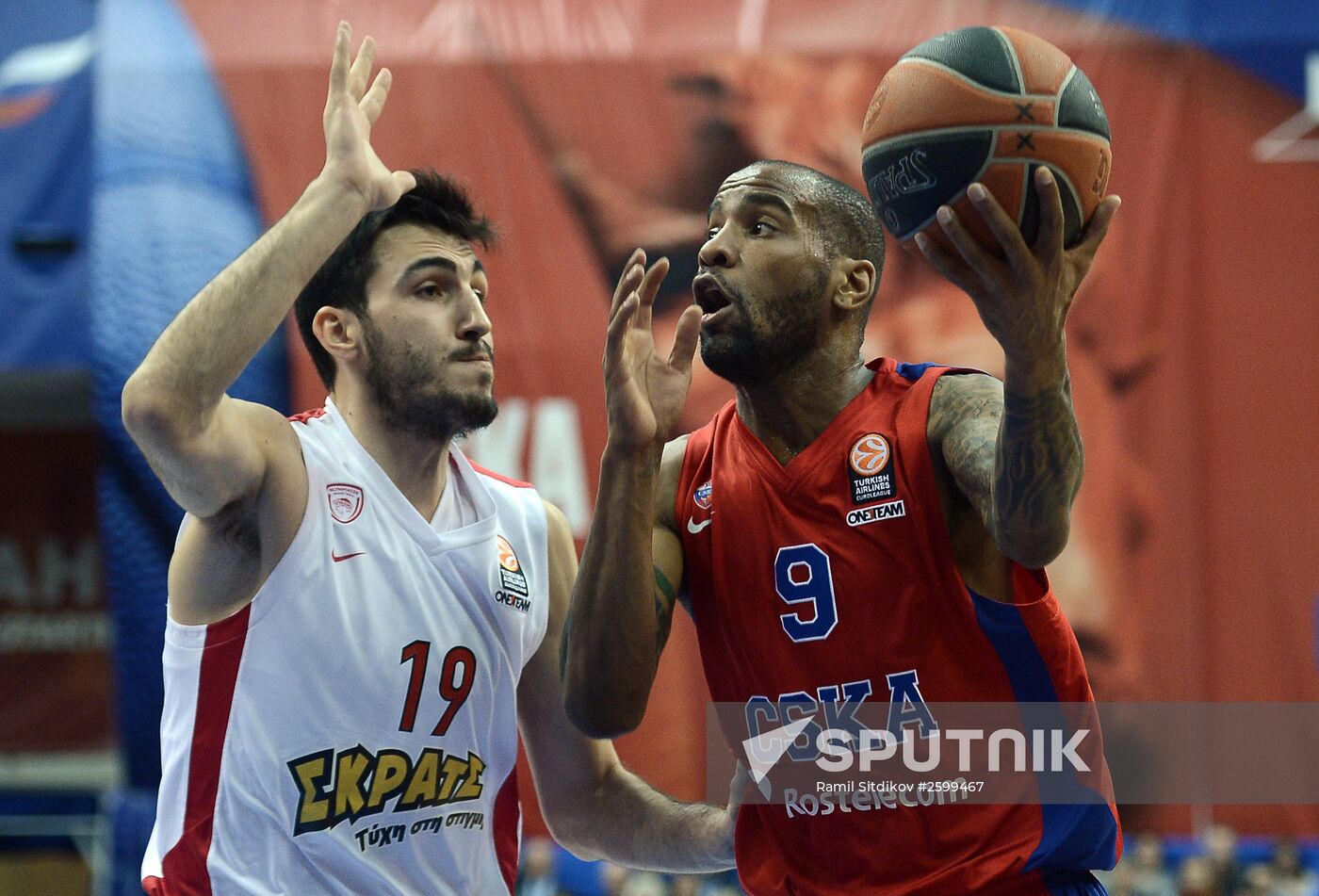 Euroleague Basketball. CSKA vs. Olympiacos