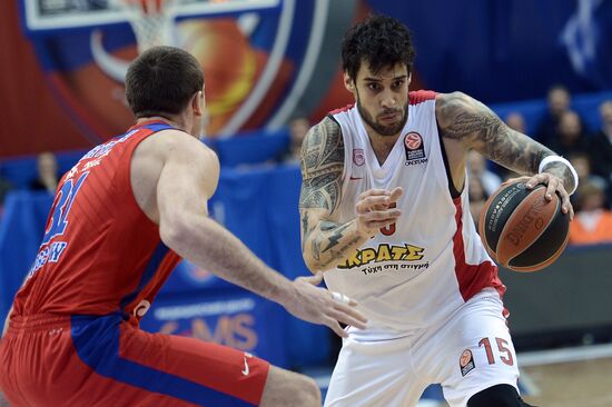 Euroleague Basketball. CSKA vs. Olympiacos