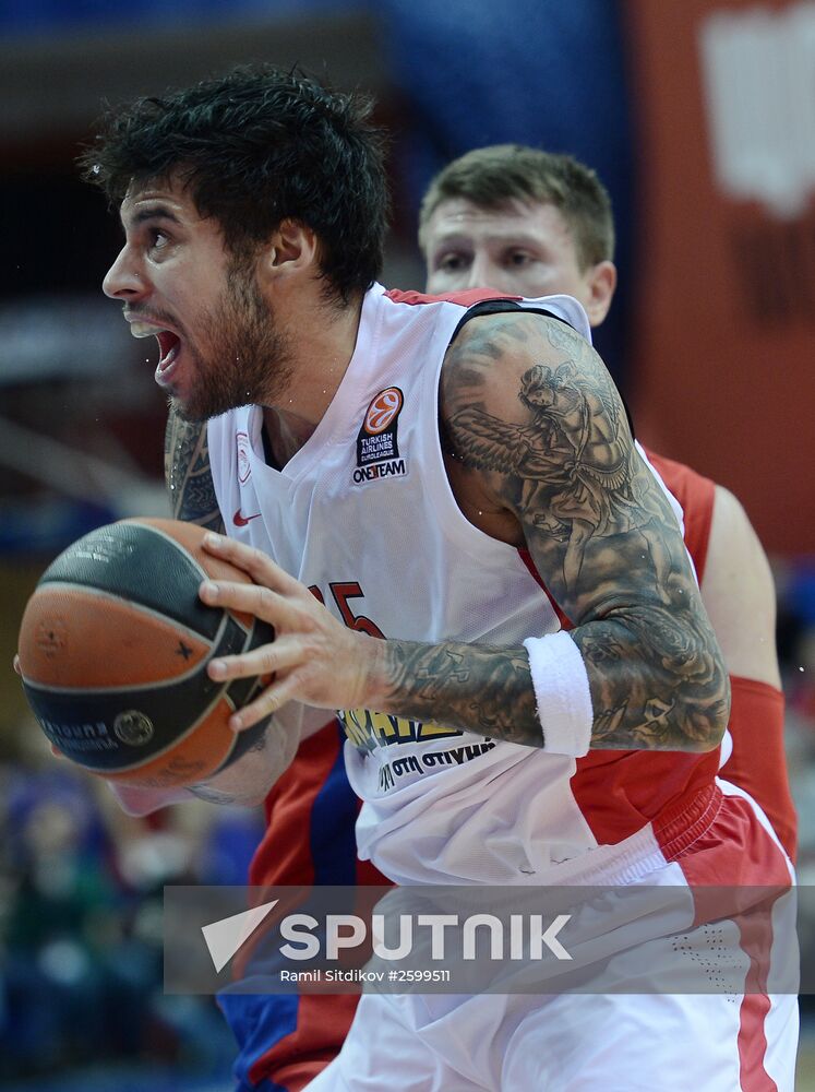 Euroleague Basketball. CSKA vs. Olympiacos
