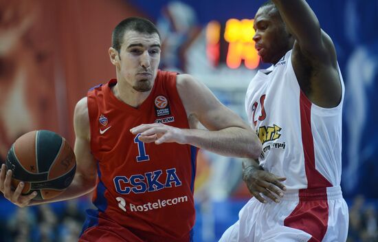 Euroleague Basketball. CSKA vs. Olympiacos