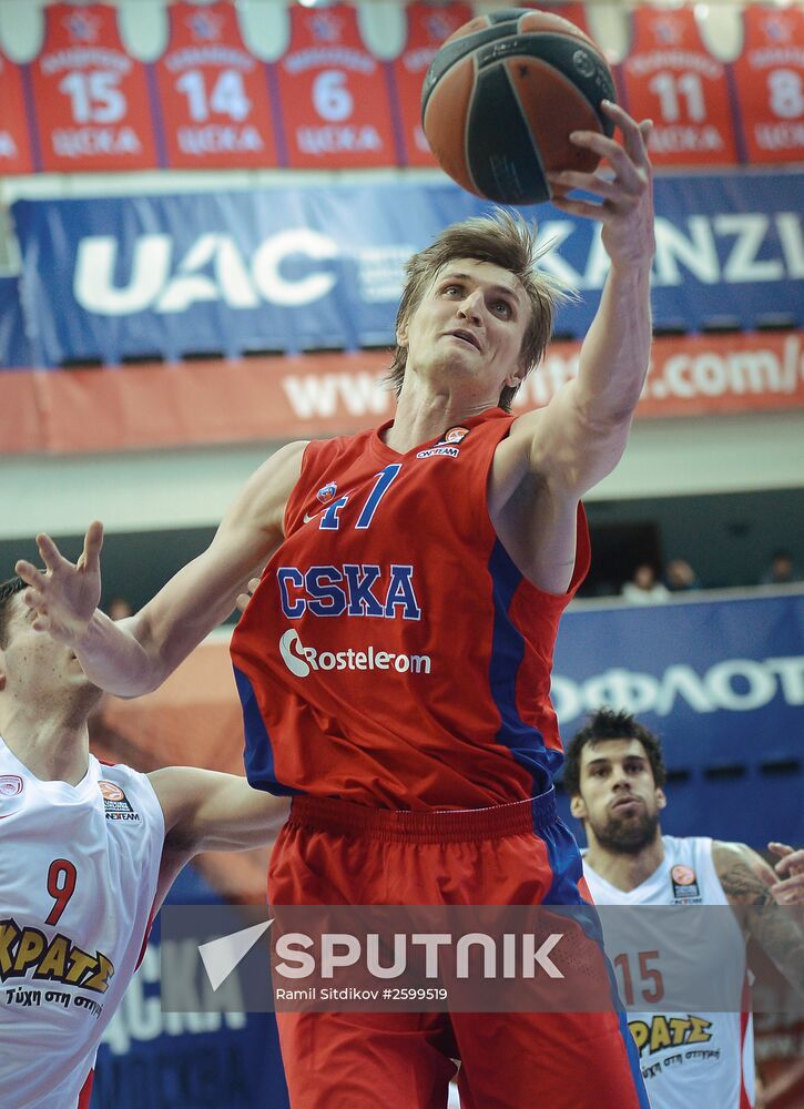Euroleague Basketball. CSKA vs. Olympiacos