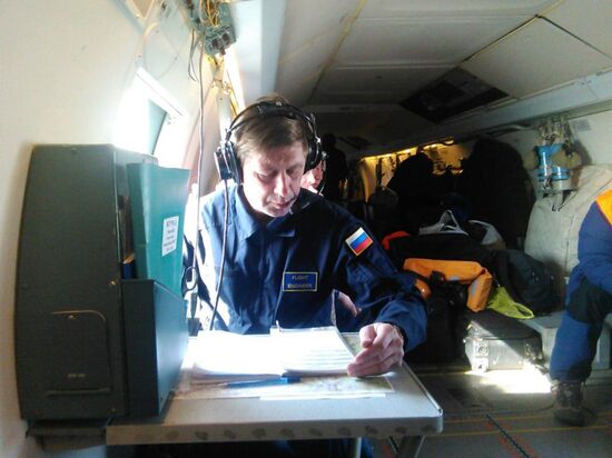 Search and rescue operation on the site of trawler crash in Sea of Okhotsk