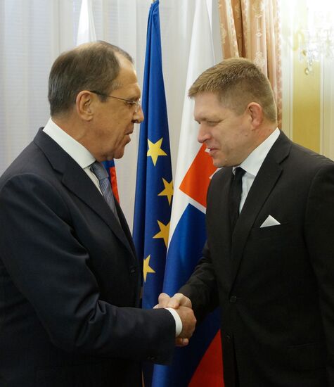 Foreign Minister Sergei Lavrov visits Slovakia