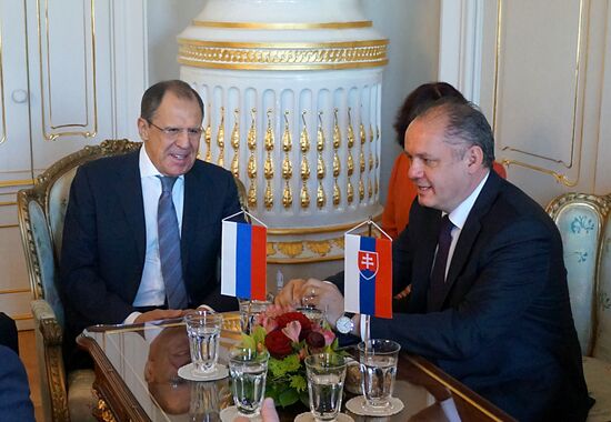 Foreign Minister Sergei Lavrov visits Slovakia