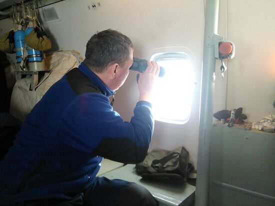 Search and rescue operation on the site of trawler crash in Sea of Okhotsk