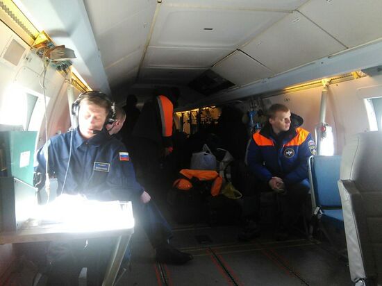 Search and rescue operation on the site of trawler crash in Sea of Okhotsk