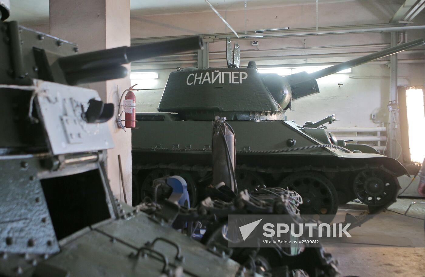 Presentation of restored T-34 "Sniper" tank