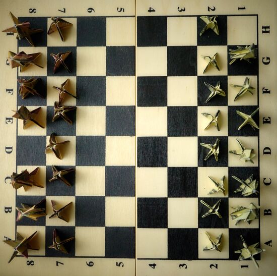 100 Dollar Origami exhibition in St. Petersburg