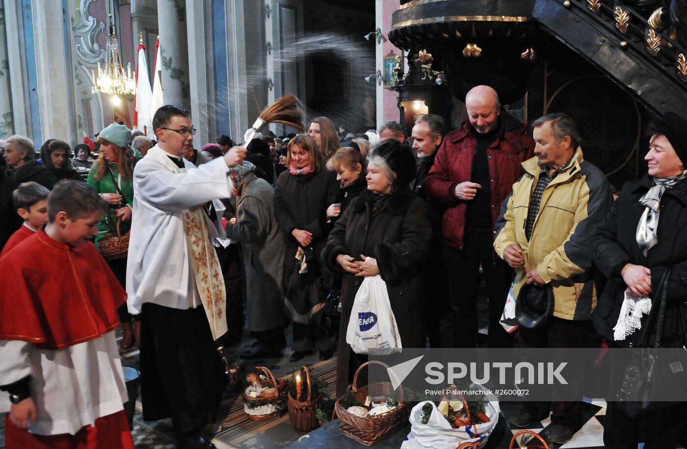The blessing of Easter cakes in Lviv