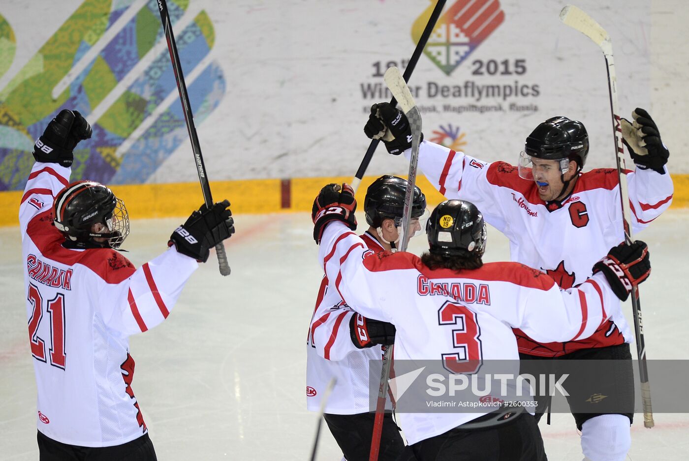 2015 Winter Deaflympics. Hockey. Russia vs. Canada