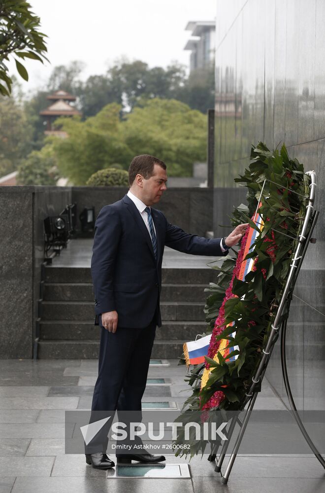 Prime Minister Dmitry Medvedev on official visit to Vietnam