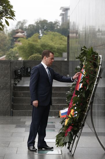 Prime Minister Dmitry Medvedev on official visit to Vietnam