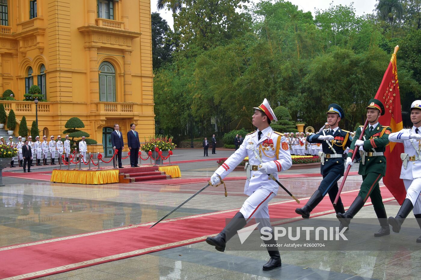 Prime Minister Dmitry Medvedev on official visit to Vietnam