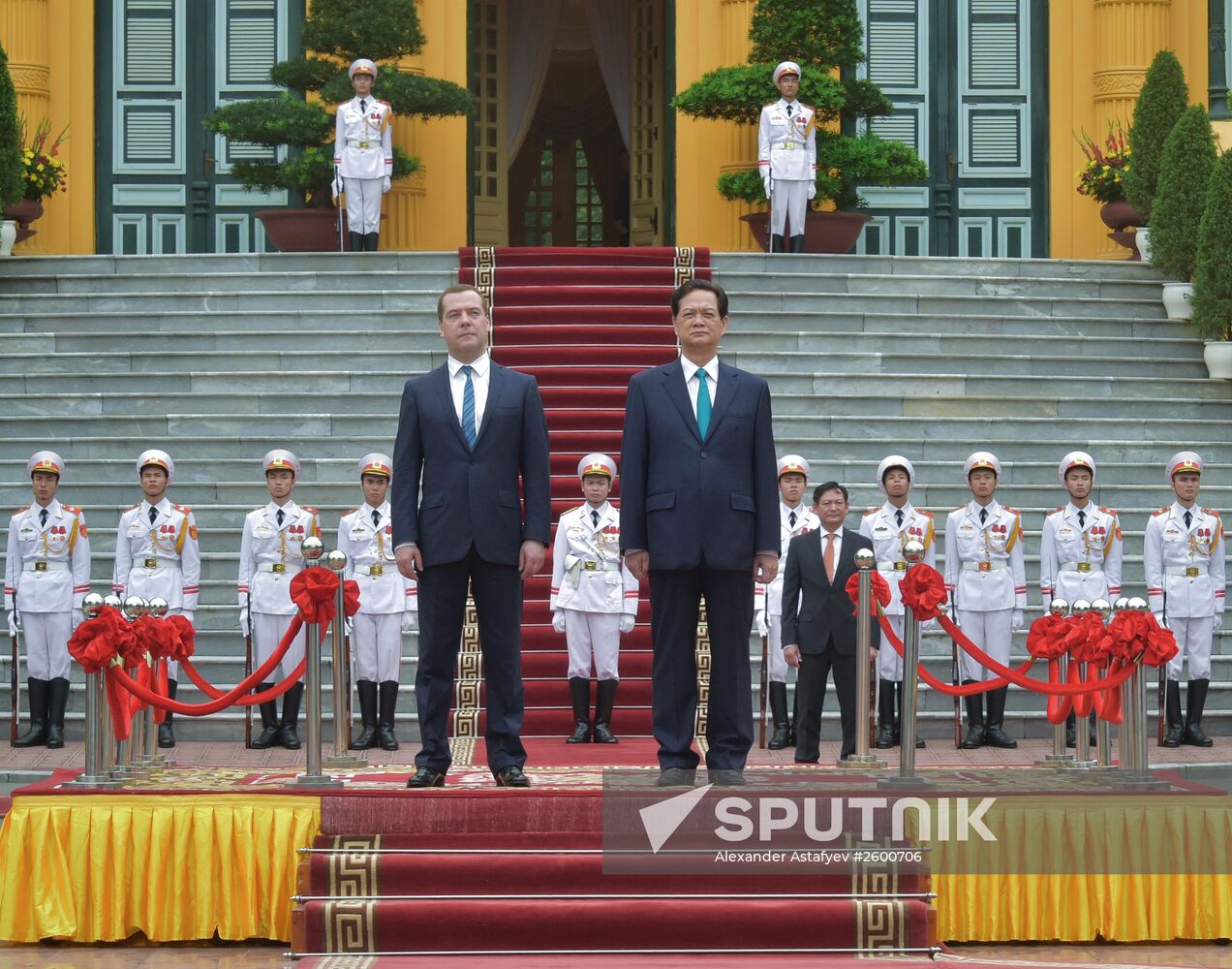 Prime Minister Dmitry Medvedev on official visit to Vietnam