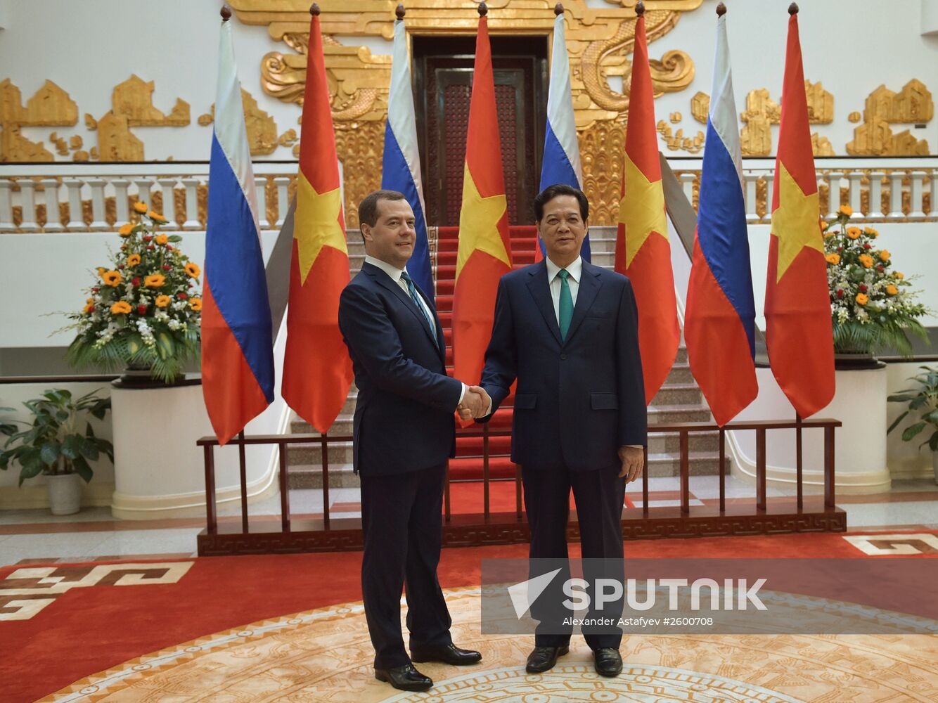 Prime Minister Dmitry Medvedev on official visit to Vietnam