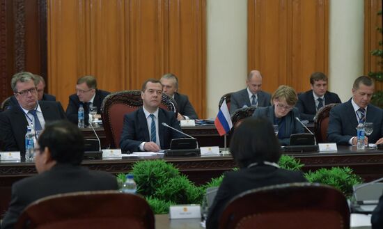 Prime Minister Dmitry Medvedev on official visit to Vietnam