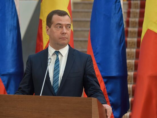 Prime Minister Dmitry Medvedev on official visit to Vietnam