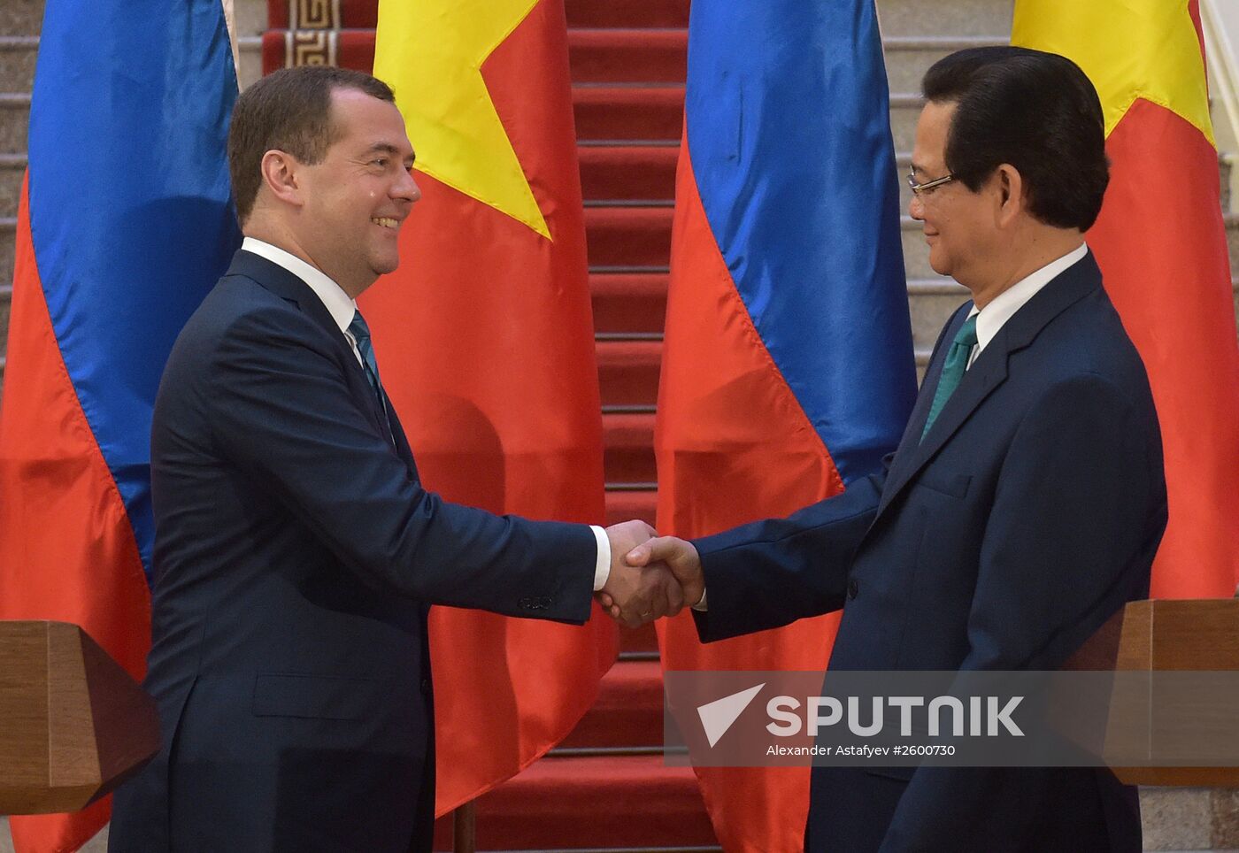 Prime Minister Dmitry Medvedev on official visit to Vietnam