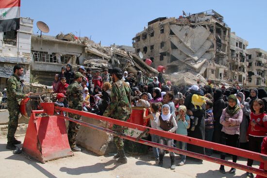 Yarmouk refugee camp in Damascus