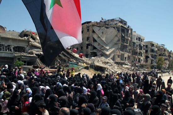 Yarmouk refugee camp in Damascus