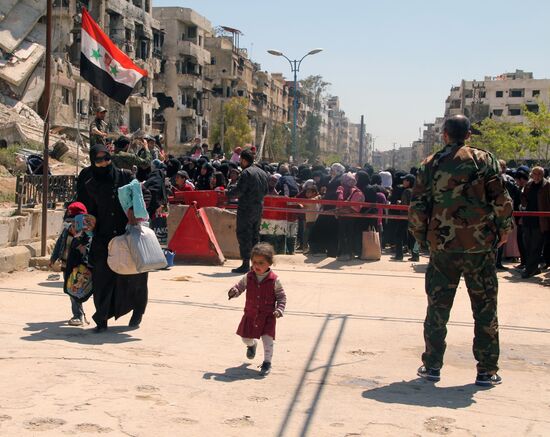 Yarmouk refugee camp in Damascus