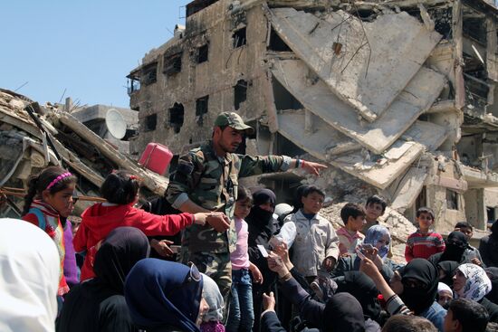 Yarmouk refugee camp in Damascus