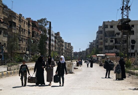 Yarmouk refugee camp in Damascus