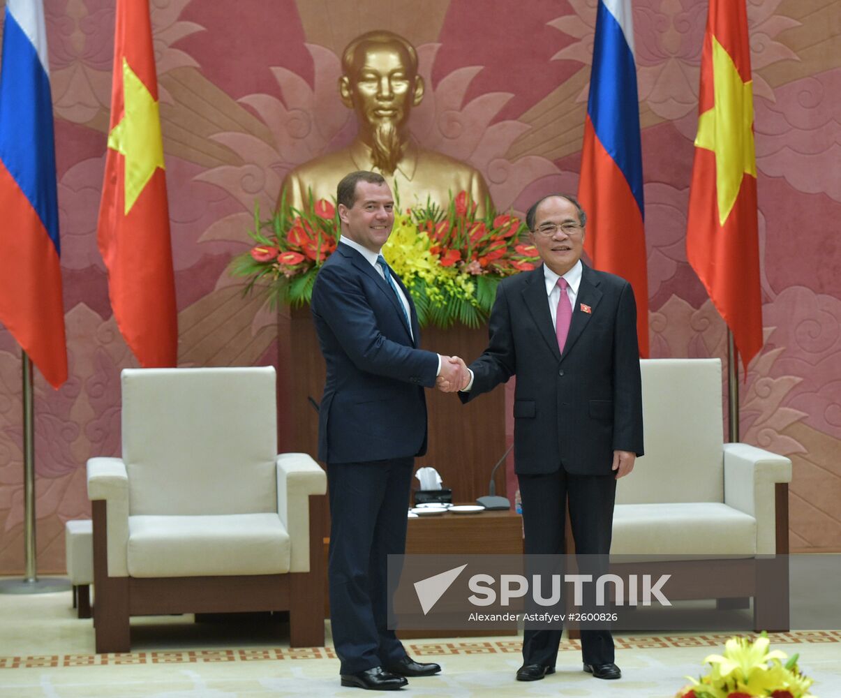 Prime Minister Dmitry Medvedev on official visit to Vietnam