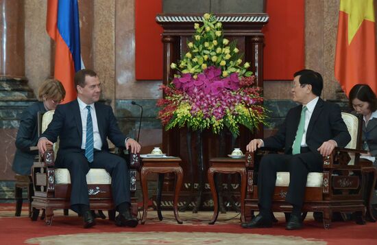 Prime Minister Dmitry Medvedev on official visit to Vietnam