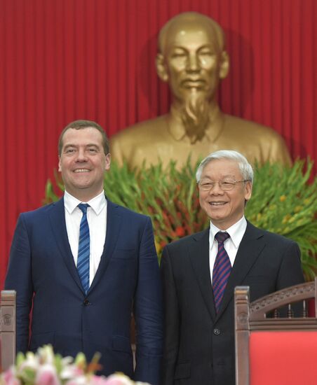 Prime Minister Dmitry Medvedev on official visit to Vietnam