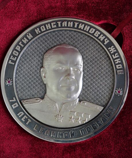 Medals made in Zlatoust in honour of 70th anniversary of Victory