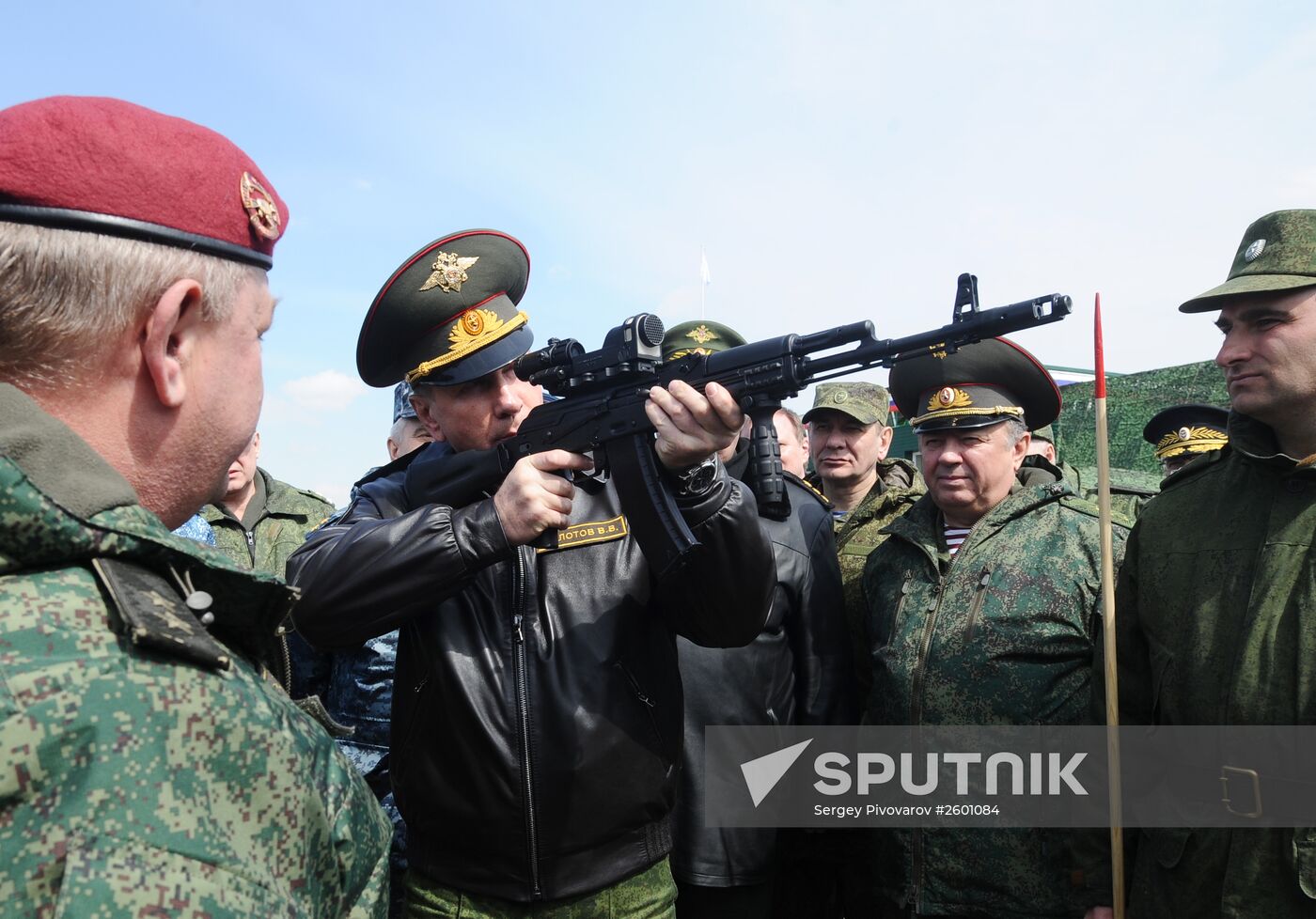 Drill by Internal Affairs Ministry's Internal Troops in Kadamovsky range in Rostov Region