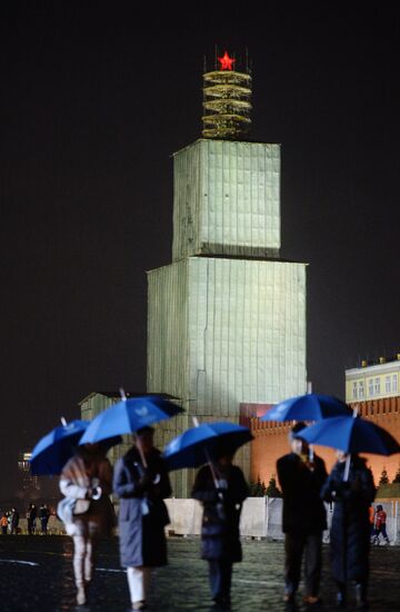 Scaffolding taken down on Kremlin's Spasskaya Tower