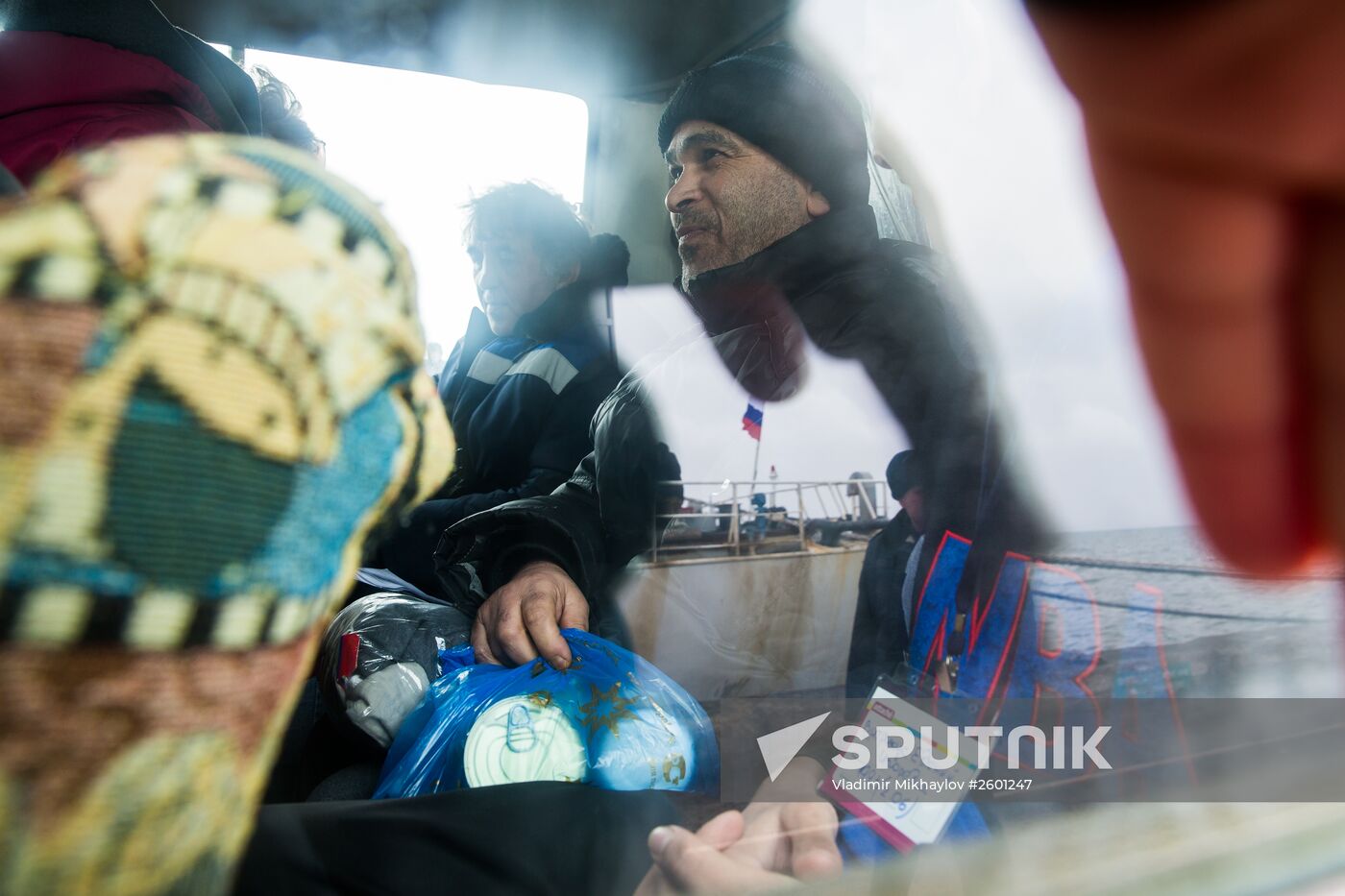 Crew of sunken trawler Dalny Vostok (Far East) arrives at Korsakov seaport